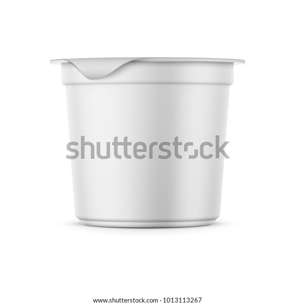 Download Round White Matte Plastic Pot Foil Stock Vector Royalty Free 1013113267