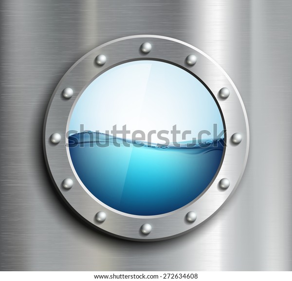 Round Window On Ship Vector Image Stock Vector (Royalty Free) 272634608