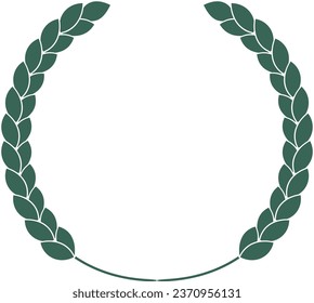 A round wreath of laurel or ears. 