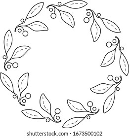Logo de la corona circular en contornos