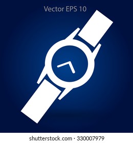 Round Wrist Watch vector illustration