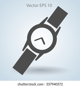Round Wrist Watch vector illustration