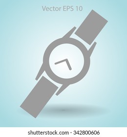 Round Wrist Watch vector illustration