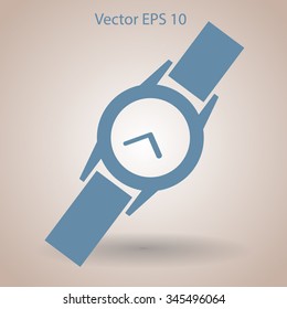 Round Wrist Watch vector illustration