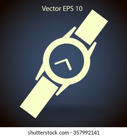 Round Wrist Watch vector illustration
