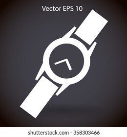 Round Wrist Watch vector illustration