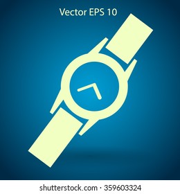 Round Wrist Watch vector illustration