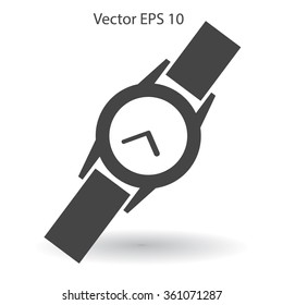 Round Wrist Watch vector illustration