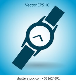 Round Wrist Watch vector illustration