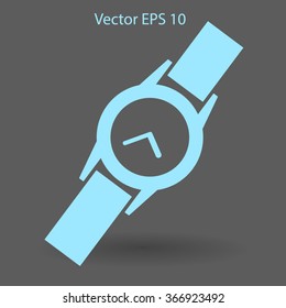 Round Wrist Watch vector illustration