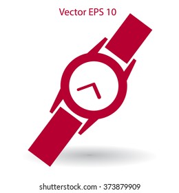 Round Wrist Watch vector illustration