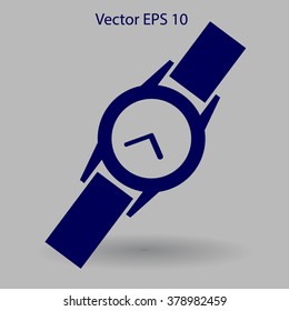 Round Wrist Watch vector illustration
