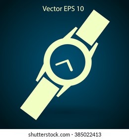 Round Wrist Watch vector illustration