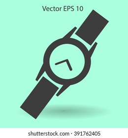 Round Wrist Watch vector illustration