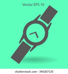 Round Wrist Watch vector illustration