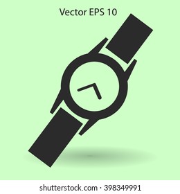 Round Wrist Watch vector illustration