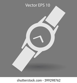 Round Wrist Watch vector illustration
