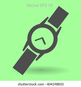 Round Wrist Watch vector illustration