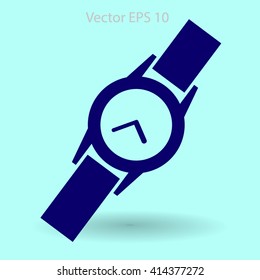 Round Wrist Watch vector illustration