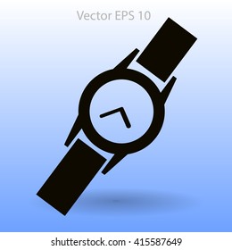 Round Wrist Watch vector illustration