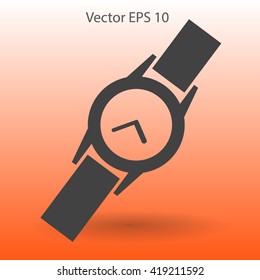 Round Wrist Watch vector illustration