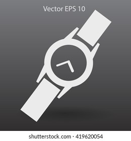 Round Wrist Watch vector illustration