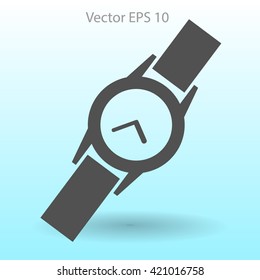 Round Wrist Watch vector illustration