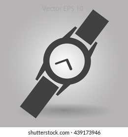 Round Wrist Watch vector illustration
