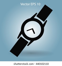 Round Wrist Watch vector illustration