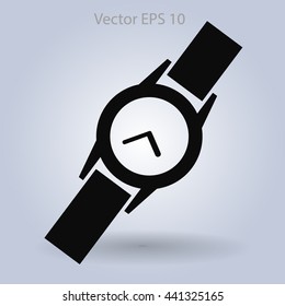Round Wrist Watch vector illustration