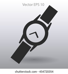Round Wrist Watch vector illustration