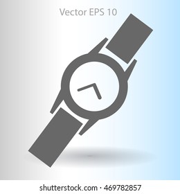 Round Wrist Watch vector illustration