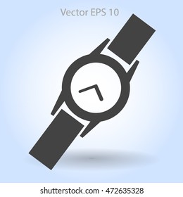 Round Wrist Watch vector illustration