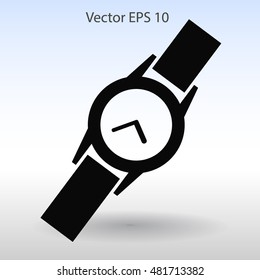 Round Wrist Watch vector illustration