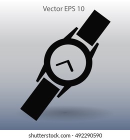 Round Wrist Watch vector illustration
