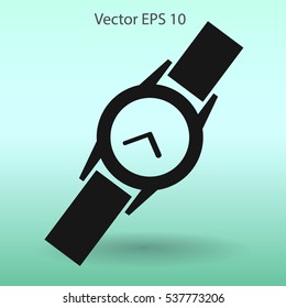 Round Wrist Watch vector illustration