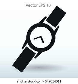 Round Wrist Watch vector illustration