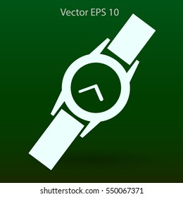 Round Wrist Watch vector illustration