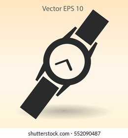Round Wrist Watch vector illustration