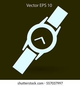 Round Wrist Watch vector illustration