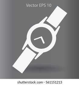 Round Wrist Watch vector illustration