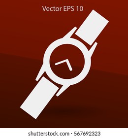 Round Wrist Watch vector illustration