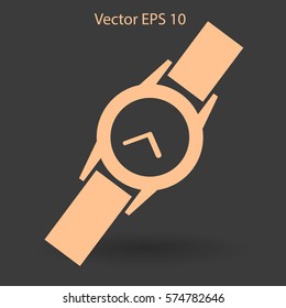 Round Wrist Watch vector illustration