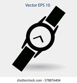 Round Wrist Watch vector illustration