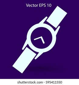 Round Wrist Watch vector illustration