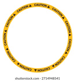 Elemento de signo de precaución amarillo redondo