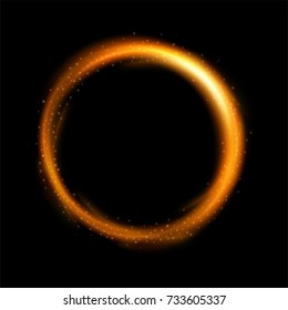 Round yellow light, Suitable for product advertising, product design, and other. vector illustration