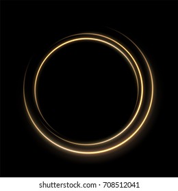 Round yellow light twisted, Suitable for product advertising, product design, and other. Vector Illustration