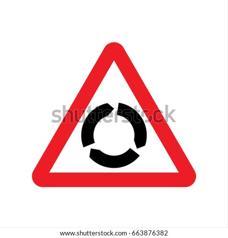 Roundabout Ahead Sign