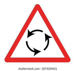 ROUNDABOUT, Give Way To The Left, A Quick Guide To Road Signs In France